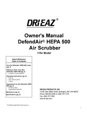 Dri-Eaz F284 Manual Del Propietário