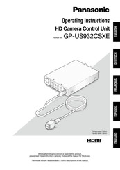 Panasonic GP-US932CSXE Manual Del Usuario