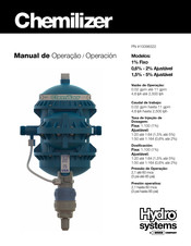 Dover Hydro systems Chemilizer Manual De Operación