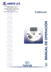 Novus TxBlock Manual De Operación