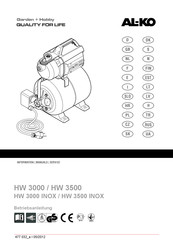 AL-KO HW 3500 INOX Manual De Instrucciones