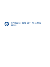 HP Deskjet 3070 B611 All-in-One Serie Manual De Usuario
