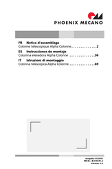 Phoenix Mecano Alpha Colonne Instrucciones De Montaje
