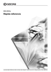 Kyocera KM-4800w Guía De Referencia Rápida