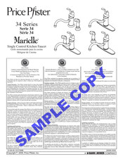 Price Pfister Marielle 34-1TCC Manual Del Usuario