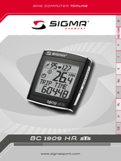 Sigma BC 1909 HR Manual Del Usuario