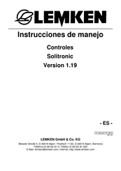 LEMKEN Solitronic Instrucciones De Manejo