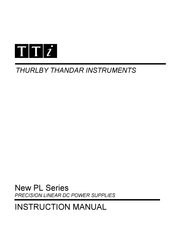 Thurlby Thandar Instruments New PL Serie Manual Del Usuario