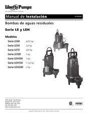 Liberty Pumps LEH150 Serie Manual De Instalación