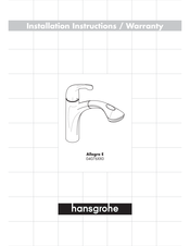 Hansgrohe Allegro E 04076 0 Serie Instrucciones De Instalación/Garantía