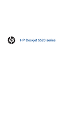 HP Deskjet 5520 Serie Manual De Usuario