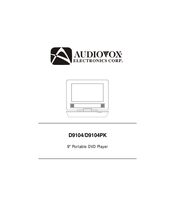 Audiovox D9104 Manual Del Usuario