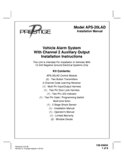 Prestige APS-20LAD Instrucciones De Instalación