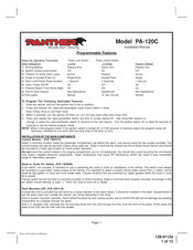 Panther PA-120C Manual De Instalación