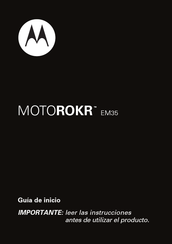 Motorola MOTOROKR EM35 Guía De Inicio