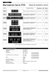 Favero FOS Serie Manual De Instalación Y Servicio