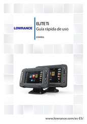 Lowrance ELITE Ti Guía Rápida De Uso