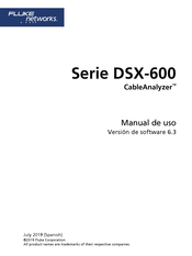 Fluke Networks CableAnalyzer DSX-602 Manual De Uso