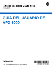 Motorola APX 1000 Guia Del Usuario