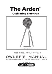 Fanimation The Arden FP8014-220 Serie Manual Del Propietário