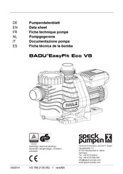 Speck pumps BADU EasyFit Eco VS Ficha Técnica