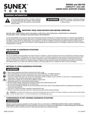 Sunex Tools 6810A Manual De Instrucciones