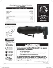 Matco Tools MT2883 Manual De Instrucciones