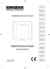 König Electronic HC-PS310 Manual De Instalación Y Usuario