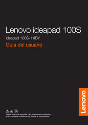 Lenovo ideapad 100S-11IBY Guia Del Usuario