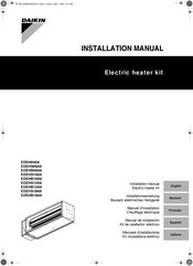 Daikin EDEHS06A6 Manual De Instalación