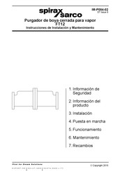 Spirax Sarco FT12 Instrucciones De Instalación Y Mantenimiento