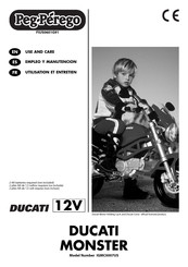 Peg-Perego DUCATI MONSTER Empleo Y Manutencion