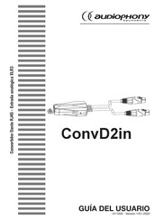 audiophony ConvD2in Guia Del Usuario