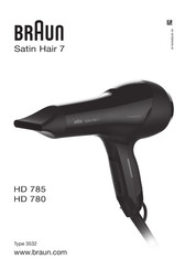 Braun Satin Hair 7 HD 780 Manual De Usuario