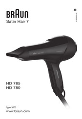 Braun Satin Hair 7 HD 785 Manual De Usuario