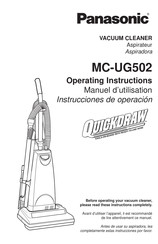 Panasonic Quickdraw MC-UG502 Instrucciones De Operación