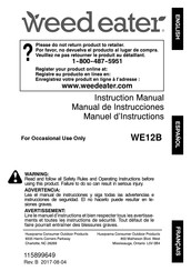 Weed Eater WE12B Manual De Instrucciones