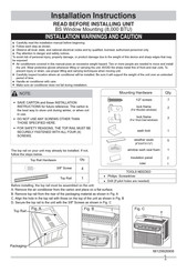 Frigidaire FFRA0511U1 Instrucciones De Instalación