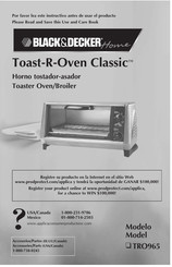 Black&Decker Home Toast-R-Oven Classic TRO965 Manual De Instrucciones