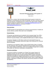 Eagle Tree Systems GPS-V4 Manual De Instrucciones