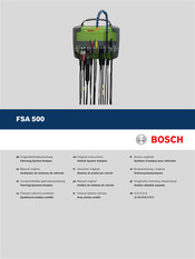 Bosch FSA 500 Manual Original