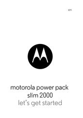 Motorola power pack slim 2000 Manual Del Usuario
