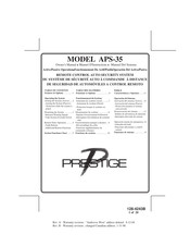 Prestige APS-35 Manual Del Sistema