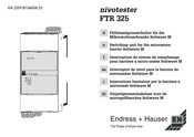 Endress+Hauser Nivotester FTR325 Manual Del Usuario