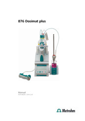 Metrohm 876 Dosimat plus Manual