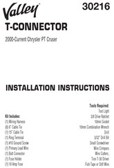 Valley T-CONNECTOR Instrucciones De Instalación