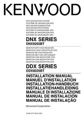 Kenwood DDX8026BT Manual De Instalación