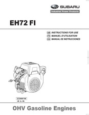 Subaru EH72 FI Manual De Instrucciones