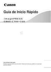 Canon imagePRESS C800 Guia De Inicio Rapido