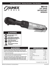 Sunex Tools SX113 Manual De Instrucciones